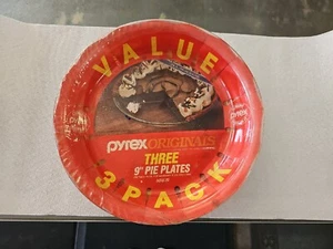 "NUEVO Juego de Tres Placa de Pastel Profundo de Vidrio Transparente de 1,5"" Vintage PYREX #209 EE. UU. - Imagen 1 de 13