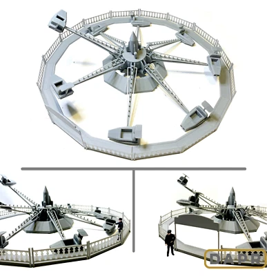DAPR- 1:50 Scale Model Scenery Building Kit - Motorised Fairground Jets Ride