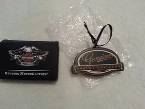96834-14V Harley Davidson Genuine Wooden Christmas Ornament - Picture 1 of 3