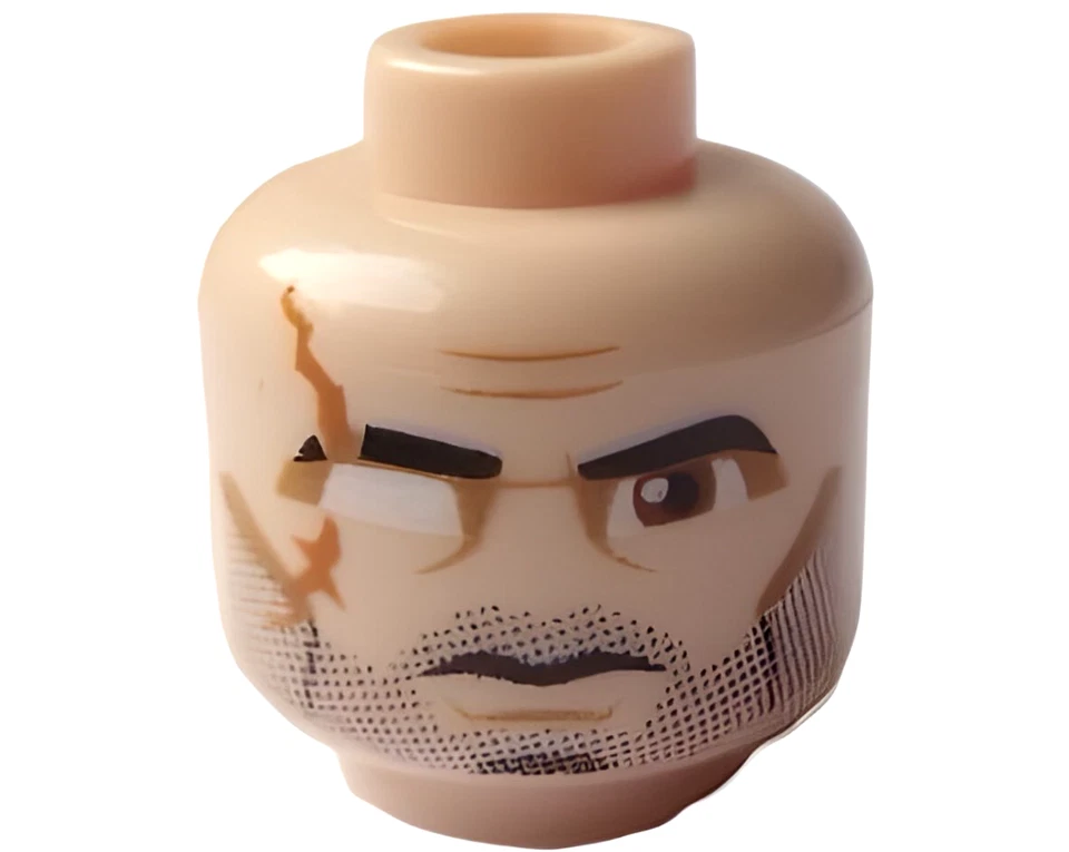 NEW LEGO® Star Wars Clone Trooper Commander Wolffe Minifigure Head Wolfpack104th - Image 1 of 1