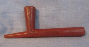 VINTAGE NATIVE AMERICAN LARGE CATLINITE PIPE GREAT PLAINS USA - Picture 1 of 5