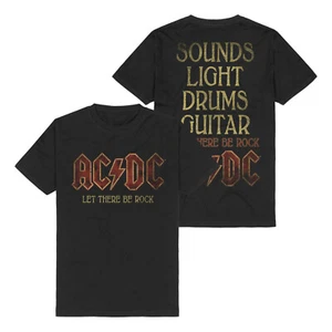 AC/DC - Sounds Light Drums Logo T-Shirt Schwarz - Bild 1 von 1