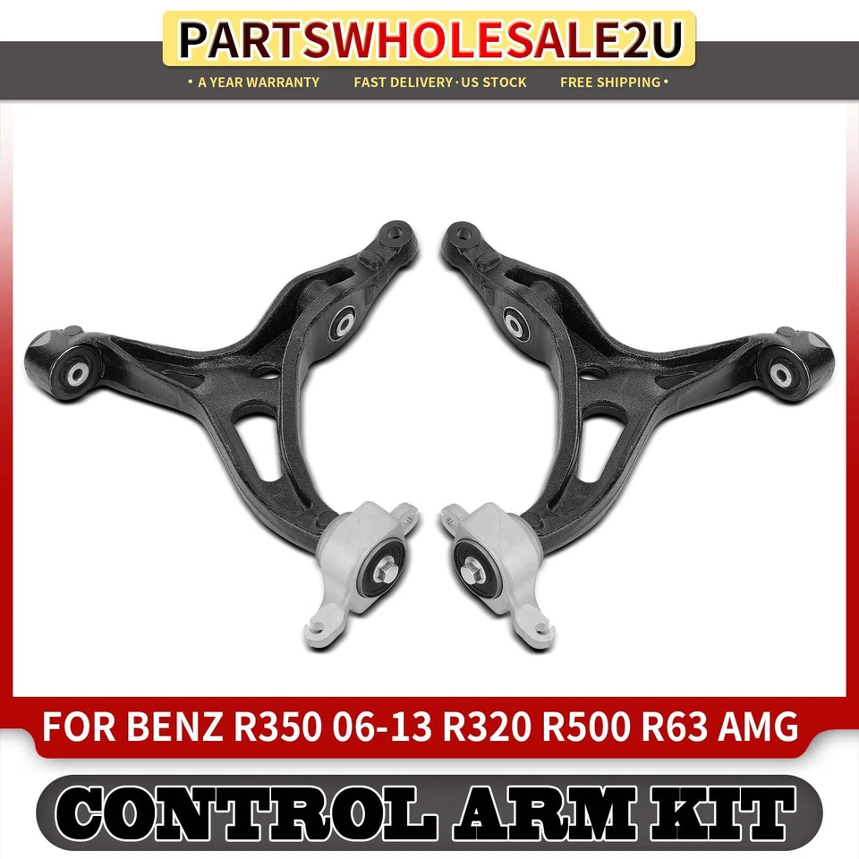 Brazo de control inferior delantero 2 piezas para Mercedes-Benz R320 R350 R500 R63 AMG 2513301107 Foto 1 de 4