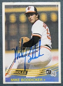 Baltimore Orioles star Mike Boddicker signed / autographed 1984 Donruss card --- - Picture 1 of 1