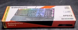 SteelSeries Apex 5 Wired Mechanical Gaming Keyboard, RGB Back Lighting, Black - Picture 1 of 3