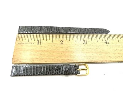 Correa de reloj Speidel 10 mm/R gris genuina lagarto correa hebilla en Y 255-230 (B283) NOS Foto 1 de 3