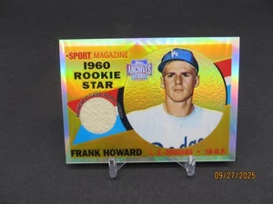 2001 Topps Archives Reserve Frank Howard Rookie ristampa reliquie Dodgers - Foto 1 di 6