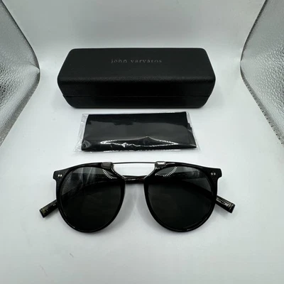 NUEVAS GAFAS DE SOL JOHN VARVATOS V602 52-18-145 PLÁSTICO PARA HOMBRE NEGRAS NEGRAS/TORT Foto 1 de 4