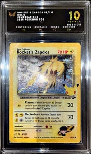 [ARK 10 Black Label] Pokemon Rocket’s Zapdos #15/132 Holo - Celebrations ⚡️ - Picture 1 of 3