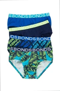 8 x Bonds Boys Briefs Underwear Undies Jocks Patterned Kids Bottoms - Assorted - Picture 1 of 5