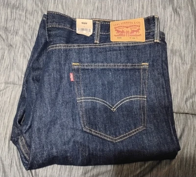 Pantalones cortos de mezclilla para hombre talla 42 Levi 469 lavado oscuro Levi Strauss nuevos con etiquetas Foto 1 de 4