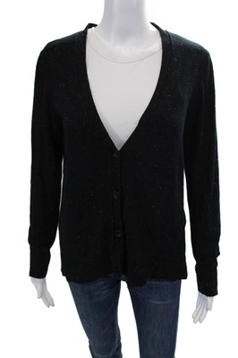 Rag & Bone / Knit Womens V-Neck Buttoned Cardigan Sweater Black Size M - Image 1 of 4