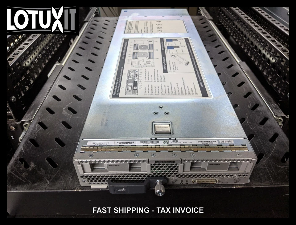 Cisco UCSB-B200-M4 Bare bone No CPU no RAM MLOM-40G 2x 32GB SDCard - Image 1 of 1