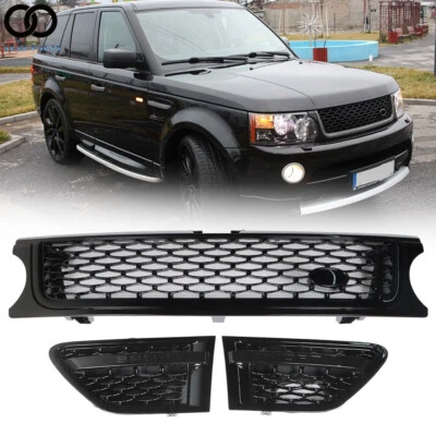For Land Rover Range Rover Sport 2010-13 Set of Black Mesh Grille Air Side Vents - Imagem 1 de 4