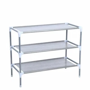 Shoe Rack Organizer Closet Storage Shoes Shelves 3 Tier 9 Pairs Holder Standing - Picture 1 of 5