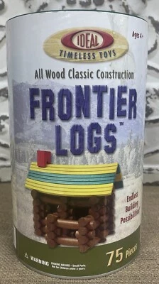 New Ideal Frontier Logs 75 Pieces Age 4+Sealed - Image 1 of 4