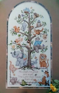 Cross Stitch Pattern ALL THE CREATURES Great and Small LORD GOD Made Them All - Picture 1 of 9
