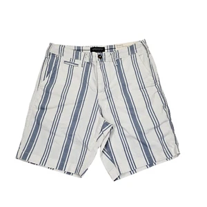 Pantalones Cortos Chinos American Eagle Next Level Flex Para Hombre 30 Delgados a Rayas Azul/Blanco Nuevos con Etiquetas - Imagen 1 de 13