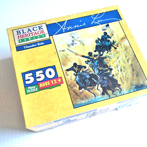 Jigsaw Puzzle Black Heritage Series Thunder Ride Annie Lee Buffalo Soldiers 550