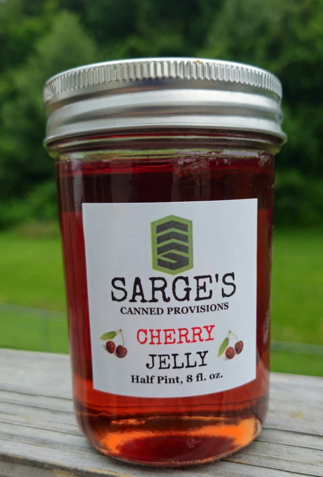 Jalea de cereza casera (todos los ingredientes naturales, sin OGM, sin colorantes) Foto 1 de 2