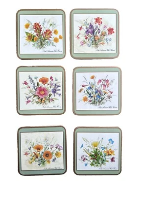 Коллекция из 6 подставок Pimpernel The North American Wildflowers сделано в Англии - Изображение 1 из 4
