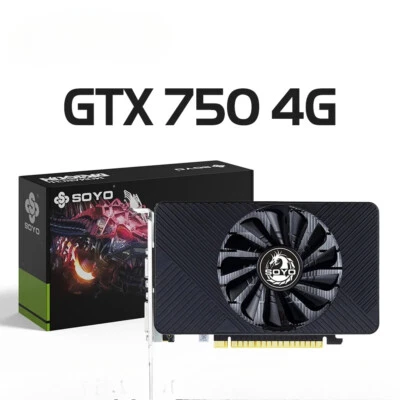 Graphics Card NVIDIA GTX 750Ti 4G GDDR5 128Bit 28nm PCI-E 3.0 Gaming Video Cards - Image 1 of 4