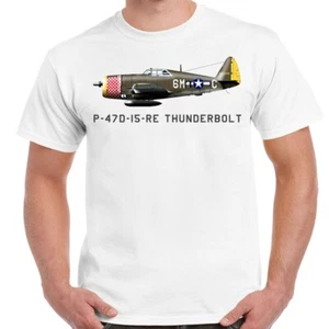 Camiseta blanca para hombre P-47D Thunderbolt - Imagen 1 de 1