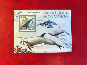 COMORES COMOROS 2009 MNH IMPERFORATE LES DAUPHINS DOLPHINS - Picture 1 of 1