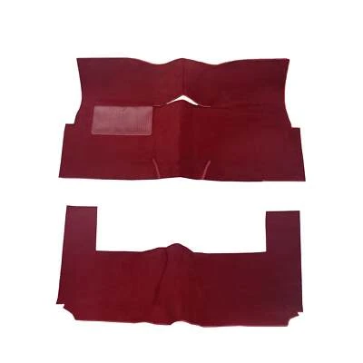 Chevrolet Bel Air Front and Rear Carpet Kit 1955-1957 2 Door Sedan Black Grey - Image 1 of 4