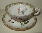 Beautiful Vintage  Cup and Saucer Floral and butterflies pattern by Orchid