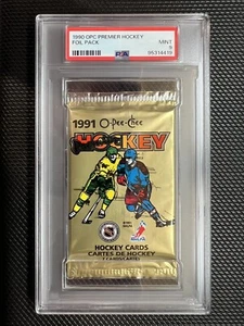 1990-91 OPC O-Pee-Chee Premier Sealed Hockey Pack - PSA 9 - POP 4 - Picture 1 of 2
