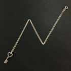 Tiffany&Co. Silver 925 Heart key Pendant Necklace/5Y0180