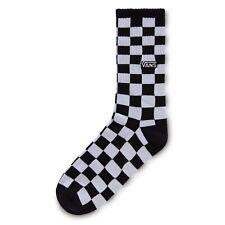 VANS - Mens Checkerboard Crew Rox Socks - Black/White - Casual Socks (2 Sizes)