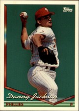 1994 Topps Philadelphia Phillies Baseball Card #199 Danny Jackson