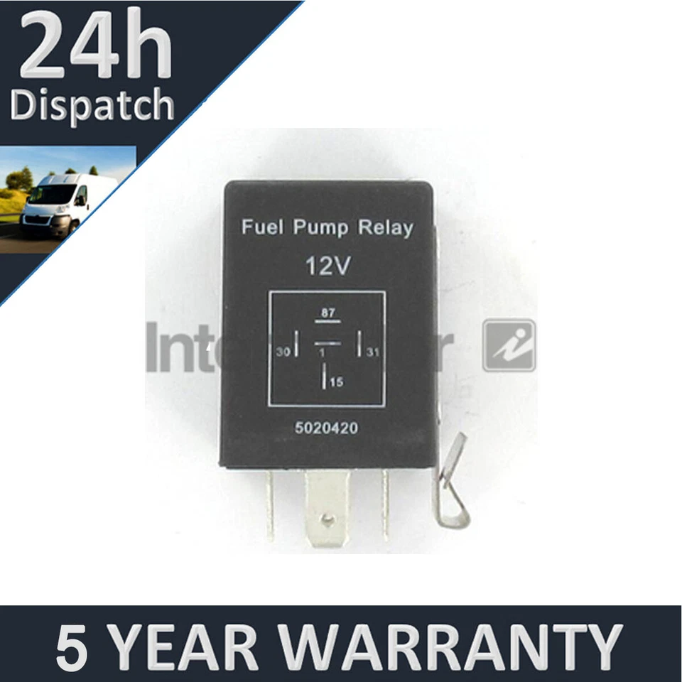 Fits Ford Escort 1982-1990 1.6 2.0 PV Fuel Pump Relay 6161570 85AG9P704AA - Image 1 of 2