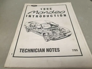 1995 FORD MONDEO  Dealer Only Technicians Notes  Manual  - Picture 1 of 6