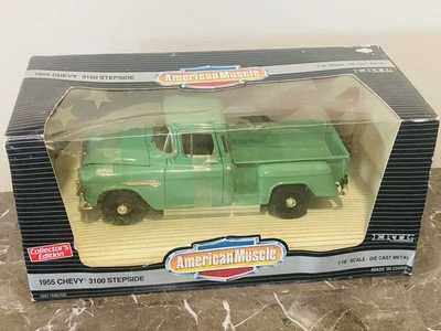 Ertl American Muscle Diecast 1:18 Scale 1955 Chevy Stepside 3100 Pickup - Image 1 of 2