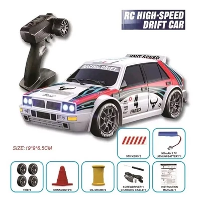 Auto Telecomandata Lancia Delta Integrale Radiocomandata RC 1/24 Con Fari LED - Immagine 1 di 4