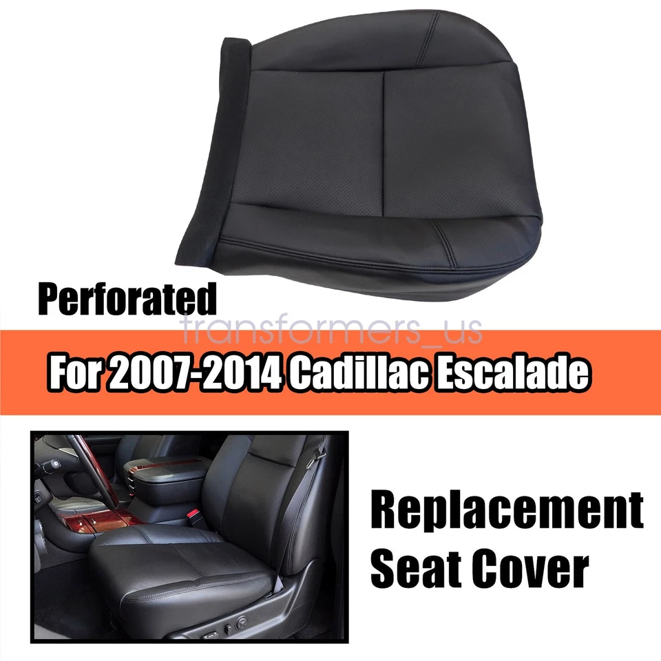 Cubierta de asiento de cuero inferior del lado del conductor para Cadillac Escalade EXT ESV 2007-2011 Foto 1 de 4