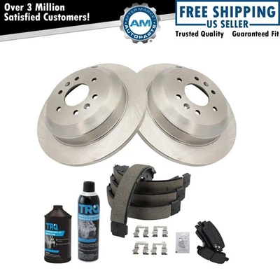 Rear Ceramic Brake Pad & Rotor Kit Fits 2009 Kia Borrego - Image 1 of 4