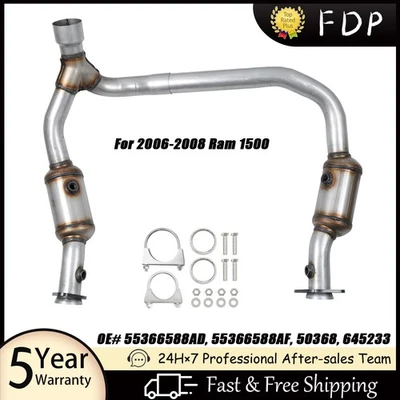1 set Catalytic Converter For 2006-2008 Dodge Ram 1500 50368 55366588AF Foto 1 de 4