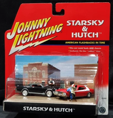 Johnny Lightning 74 Ford Torino 1969 Lincoln Continental Starsky & Hutch Diorama Foto 1 de 4
