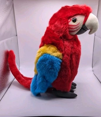 Living Nature - Red Macaw Stuffed Plush 11" Bird - Image 1 of 4