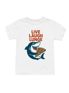 Shark Pizza Fun Slogan Design Youth's T-shirt - Picture 1 of 9