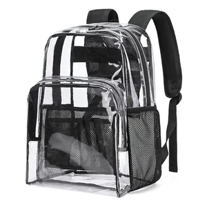 Transparent Backpacks See Through Backpack Clear Backpack Heavy Duty for Coll... - Picture 1 of 6