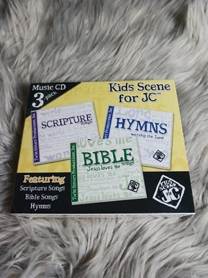 Kids Scene For JC Music CD 3 Pack Bible Scripture Songs Hymns Over 40 Songs New - Image 1 of 3