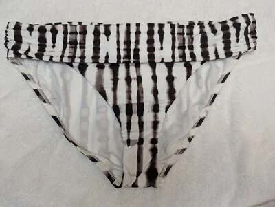 La Blanca sz 16 Black White JAVA Twisted Bamboo Hipster Bikini Bottom 3225 - Image 1 of 3