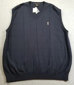 NEU FAIRWAY OUTFITTERS Pullover Weste Herren Extra Large XL Dunkelblau V-Ausschnitt Golf " - Bild 1 von 12