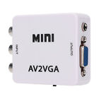 480P Mini Composite AV Zu VGA Adapter TV Set Top Box Audio Video Converter OBM