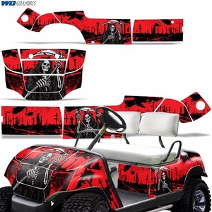 Cart Graphics Kit Decal Sticker For Yamaha Golf Cart 1995-2006 REAP RED - Bild 1 von 3